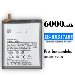 Batterie Rechargeable Originale EB-BM317ABY 6000mAh pour Samsung Galaxy M31S M317 M317F - Nouvelle Batterie + Outils Gra vue 0
