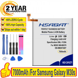 Batterie Haute Capacité 7000mAh pour Samsung Galaxy M30s EB-BM207ABY - Modèle Original, Cycle Zéro, SM-M3070. vue 0