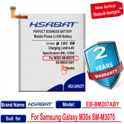 Batterie Haute Capacité 7000mAh pour Samsung Galaxy M30s EB-BM207ABY - Modèle Original, Cycle Zéro, SM-M3070. vue 2