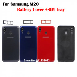 Couvercle de Batterie Arrière pour Samsung Galaxy M10 M20 M30 avec Objectif d'Appareil Photo et Boîtier de Panneau Arr vue 2