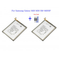 Kit de Réparation avec Batterie de Remplacement Samsung Galaxy M20 SM-M205F M205FN M205G +, 5000mAh 2x EB-BG580ABU mAh. vue 0