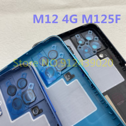 Coque de Protection pour SAMSUNG Galaxy M12 4G 2022 M125F avec Boîtier Châssis, Couvercle Arrière de Batterie, Porte  vue 5