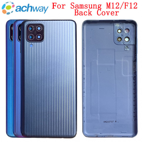 Coque arrière en verre pour Samsung Galaxy F12 SM-M127F - Boîtier de remplacement pour batterie vue 0