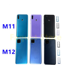 Coque de Protection pour Samsung Galaxy M11 M115 M12 M127 SM-M127F/DSN avec Couvercle de Batterie, Objectif de Porte Arr vue 0