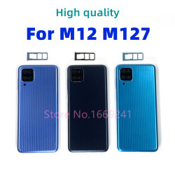 Coque arrière Samsung Galaxy M12 M127 SM-M127F SM-M127G avec boîtier de batterie et couvercle de châssis en plastique vue 0