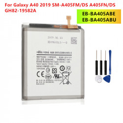 Batterie d'Origine EB-BA405ABE EB-BA405ABU 3100mAh pour Samsung Galaxy A40 2019 SM-A405FM/DS A405FN/DS GH82-19582A + Out vue 0