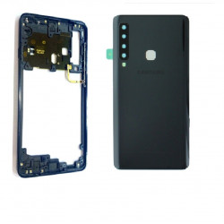 Coque de Batterie en Verre et Métal pour Samsung Galaxy A9 2018 A9 Star Pro A9S A920 A920F avec Objectif d'Appareil Pho vue 0