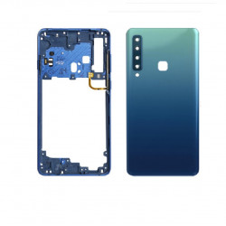 Coque de Batterie en Verre et Métal pour Samsung Galaxy A9 2018 A9 Star Pro A9S A920 A920F avec Objectif d'Appareil Pho vue 1