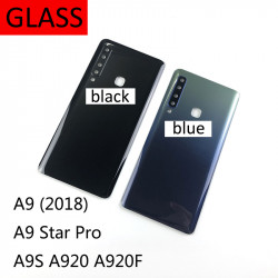 Couvercle de batterie Samsung Galaxy A9 2018 A9 Star Pro A9S A920 A920F avec coque arrière en verre et couvercle d'obje vue 0