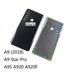 Couvercle de batterie Samsung Galaxy A9 2018 A9 Star Pro A9S A920 A920F avec coque arrière en verre et couvercle d'obje vue 1