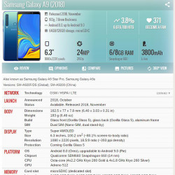 Couvercle de batterie Samsung Galaxy A9 2018 A9 Star Pro A9S A920 A920F avec coque arrière en verre et couvercle d'obje vue 4