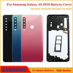 Coque Arrière de Remplacement pour Samsung Galaxy A9 2018, SM-A920F, avec Cadre Central et Couvercle de Batterie. vue 0