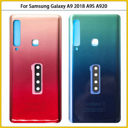 Coque Arrière en Verre 3D pour Samsung Galaxy A9 2018 A920 A9S A920F A9200 - Couvercle de Batterie, Boîtier de Porte A vue 0