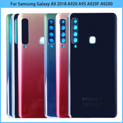 Coque Arrière de Batterie en Verre 3D pour Samsung Galaxy A9 2018 A920 A9S A920F A9200 avec Boîtier de Remplacement d' vue 0