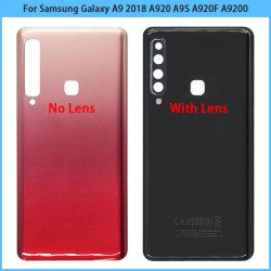 Coque Arrière de Batterie en Verre 3D pour Samsung Galaxy A9 2018 A920 A9S A920F A9200 avec Boîtier de Remplacement d' vue 1