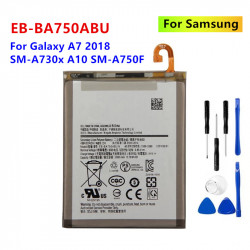 Batterie d'origine Samsung Galaxy A7 2018 Version A730x A750 SM-A730x A10 SM-A750F A105FN EB-BA750ABU EB-BA750ABN. vue 0
