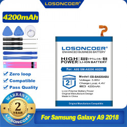 Batterie Originale Samsung Galaxy A9 EB-BA920ABU A9S A9 Star Pro 2018 A9200, SM-A920F 4200 mAh 100%. vue 0