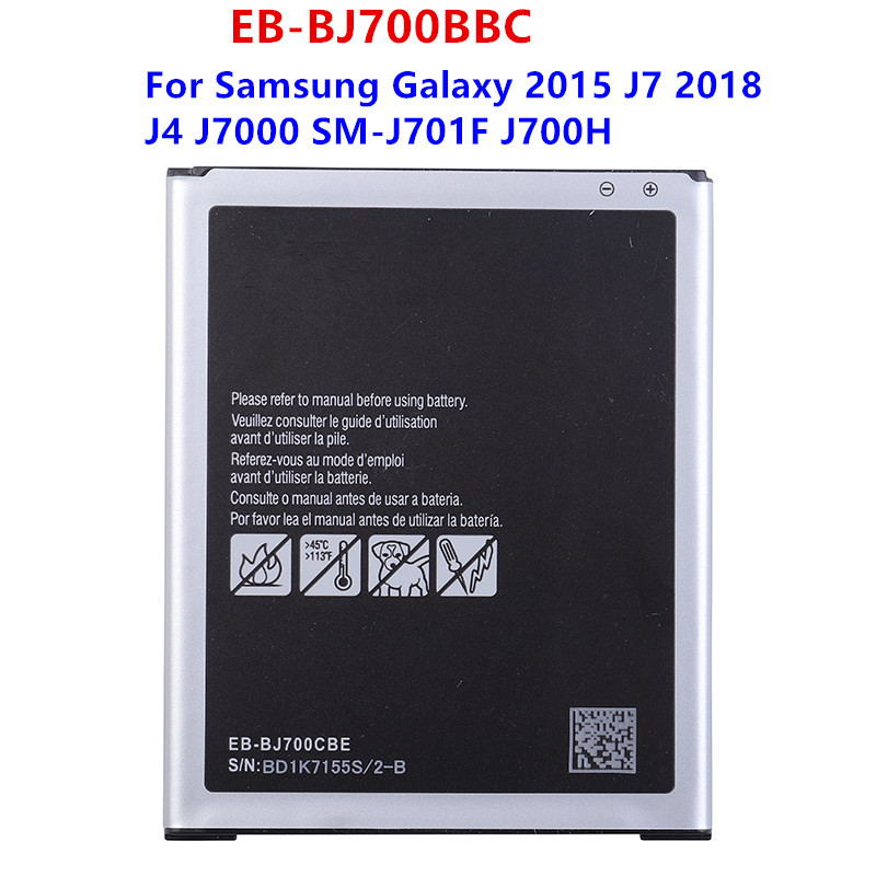 Batterie D'origine Samsung GALAXY J7 J700F J7008 J7009 SM-J700H/DS J4 2018 SM-J700M EB-BJ700BBC EB-BJ700CBC EB-BJ700CBE  vue 0