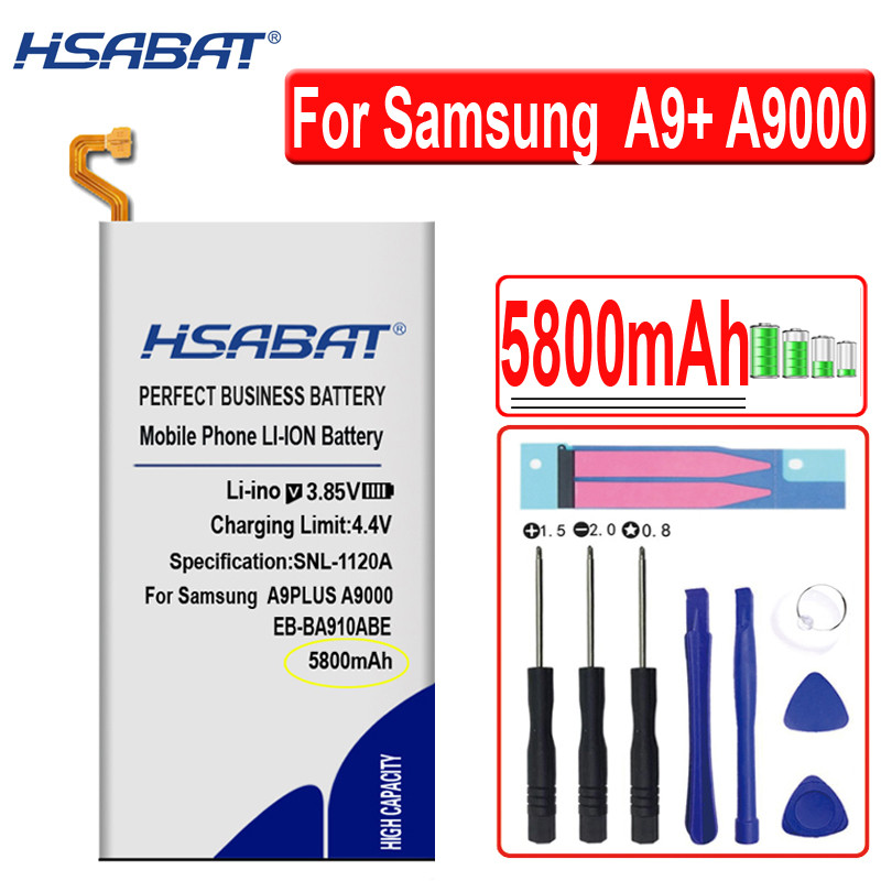 Batterie EB-BA910ABE 5800mAh pour Samsung Galaxy A9 + A9000 A9 Pro 2016 Duos TD-LTE SM-A9100 SM-A910F/DS SM-A910 A9100 A vue 0