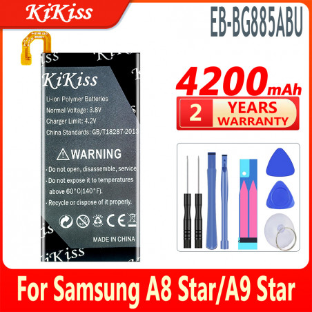 Batterie de Remplacement EB-BG885ABU 4200mAh pour Samsung Galaxy A8 Étoile A9 Étoile A8Star A9Star SM-G885F G8850 G885 vue 0