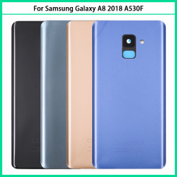 Coque arrière de remplacement pour Samsung Galaxy A8 2018 A530 A530F SM-A530F avec couvercle de batterie et panneau de  vue 0