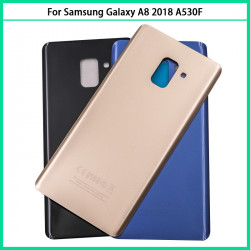 Coque arrière de remplacement pour Samsung Galaxy A8 2018 A530 A530F SM-A530F avec couvercle de batterie et panneau de  vue 2