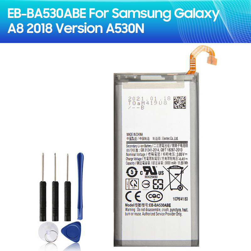 Batterie de Remplacement EB-BA530ABE pour Samsung Galaxy A8 2018 A530N SM-A530N, 3000mAh vue 0
