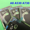 Lentille de Verre et Couvercle de Batterie Arrière pour Samsung Galaxy A8 A8plus 2018 A530 A730 avec Boîtier Adhésif. vue 3