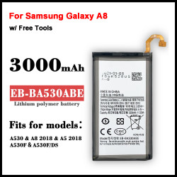 Batterie Originale EB-BA530ABE 3000mAh pour Samsung Galaxy A8 2018 A530 SM-A530 A530F A530K/L/S/W A530N/DS avec Outils. vue 0