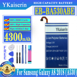 Batterie et Outils de Rechange pour Samsung Galaxy A8 EB-BA530ABE A530 4300 A530F A530K/L/S/W A530N/DS, 2018 mAh, SM-A53 vue 0
