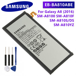 Batterie Originale EB-BA810ABE 3300mAh pour Galaxy A8 (2016) SM-A8100 SM-A810F SM-A810YZ SM-A810S/DS avec Outils Inclus. vue 0