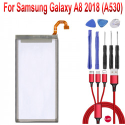 Batterie de Remplacement Samsung Galaxy A8 EB-BA530ABE (A530) A530 2018 SM-A530F 3000mAh avec Câble USB et Boîte à Ou vue 0