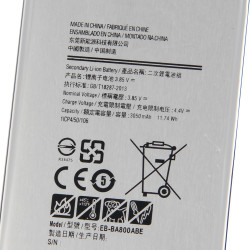 Batterie Rechargeable de Remplacement Samsung Galaxy A8, A8000, A800YZ, A800F, A800S, EB-BA800ABE, 3050mAh. vue 3