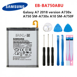 Batterie Authentique et Outils EB-BA750ABU pour Samsung Galaxy A7, A730X, A750, SM-A730X, A10 SM-A750F, 3400 mAh, 2018. vue 0
