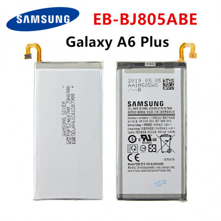 Batterie Originale EB-BJ805ABE 3500mAh pour Galaxy A6 Plus A6 + SM-A605F A605G A6050 A605K A605FN A605GN A6058. vue 0