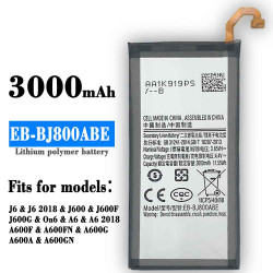 Batterie EB-BJ800ABE Originale Samsung pour Galaxy A6 (3000) 2018 A600F/J6 J600F/SM-A600 - 3000 mAh vue 0