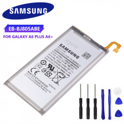 Batterie Originale EB-BJ805ABE pour Samsung Galaxy A6 Plus/A605/J6 Plus/J805 - 3500mAh avec Outils Gratuits. vue 0