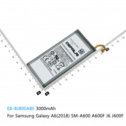 Batterie Li-Polymère pour Samsung Galaxy A6 (2018) SM-A600F J6 J600F Plus + SM-A605F G K FN A6050 A6058 EB-BJ800ABE EB- vue 2