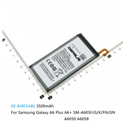 Batterie Li-Polymère pour Samsung Galaxy A6 (2018) SM-A600F J6 J600F Plus + SM-A605F G K FN A6050 A6058 EB-BJ800ABE EB- vue 4