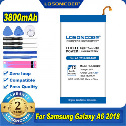 Batterie 100% d'Origine 3800mAh pour Samsung Galaxy A6 (EB-BJ800ABE) 2018 A600F J6 J600F J800 SM-A600. vue 0