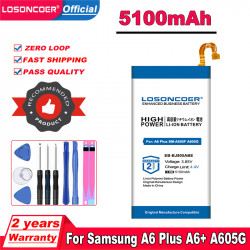 Batterie 5100mAh pour Samsung Galaxy A6 Plus A6 + SM-A605F A605G A6050 A605K A605FN A605GN J805 EB BJ805ABE EB-BJ805ABE vue 0