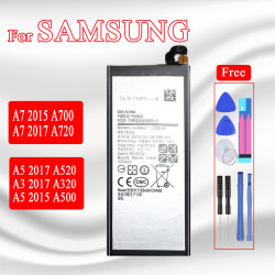 Batterie Samsung Galaxy A5 A7 2015 A3 2017 A500 A320 A520 A700 A720 SM A320F A500F A520F A700F A720F/DS Duos vue 0