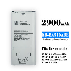 Batterie de Remplacement Originale Samsung Galaxy A5 EB-BA510ABE A510 A510F A5100 A510FD A510M A510Y A510M/DS/K/L A5108  vue 0