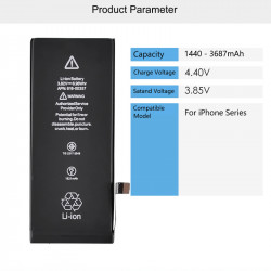 Batterie Rechargeable de Remplacement pour iPhone X 6 6s 7 8 Plus XR XS Max 12 11 Pro Max 12mini 5S SE. vue 5