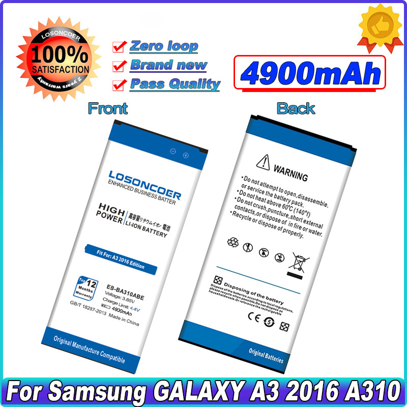 Batterie 4900mAh EB-BA310ABE pour Samsung Galaxy A3 (Édition 2016 A310F A310) vue 0