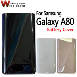 Coque arrière en verre pour Samsung Galaxy A80 - Pièces de réparation arrière A805F. vue 0