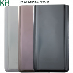 Coque arrière en verre 3D pour Samsung Galaxy A80 A805 avec boîtier de batterie et bâton adhésif de remplacement. vue 1
