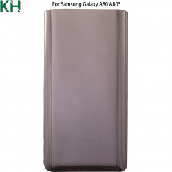 Coque arrière en verre 3D pour Samsung Galaxy A80 A805 avec boîtier de batterie et bâton adhésif de remplacement. vue 3