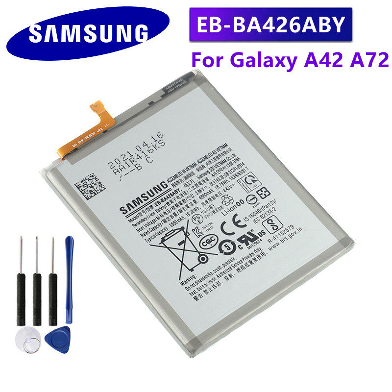Batterie de Remplacement Originale EB-BA426ABY pour Galaxy A42 A72 A32 5G, 5000mAh, Outils Gratuits Inclus. vue 0