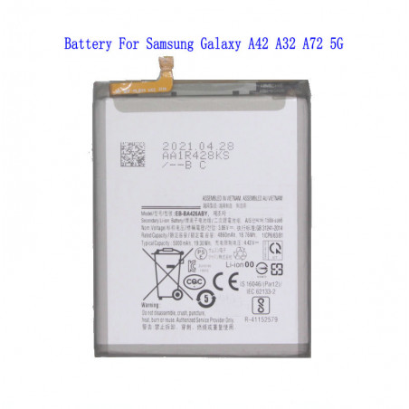 Batterie de Remplacement Samsung Galaxy A42 A32 A72 5G - 1x5000mAh /19.3Wh - EB-BA426ABY vue 0